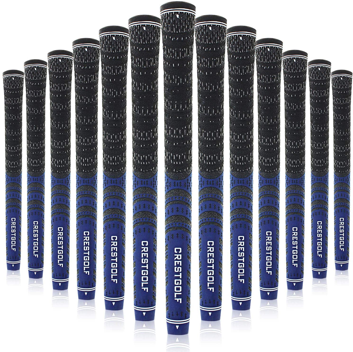 Golf Club Grip Standard Size, Golf Anti-Slip Iron Grip, All-Weather Control Thread Technology Rubber Combine with Carbon Yarn