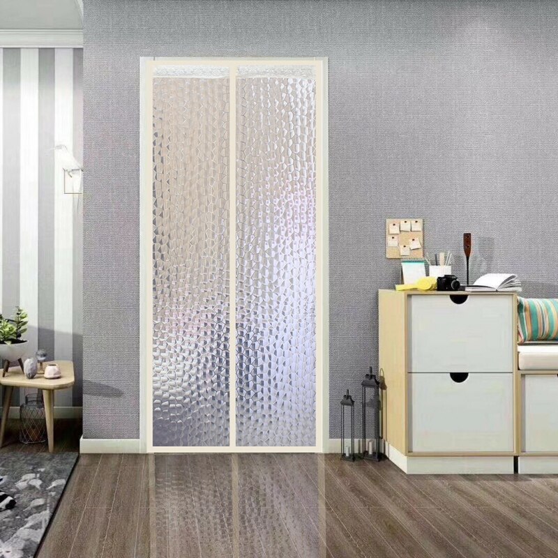 Air Conditioner Room/Kitchen Magnetic Screen Door Magnetic Thermal Insulated Mesh Screen Door Curtain