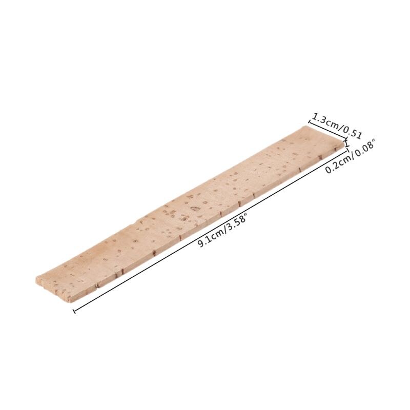 10 Pcs/Set Bb Clarinet Neck Joint Cork Sheet Musical Instruments Parts Accessories 91*13*2mm