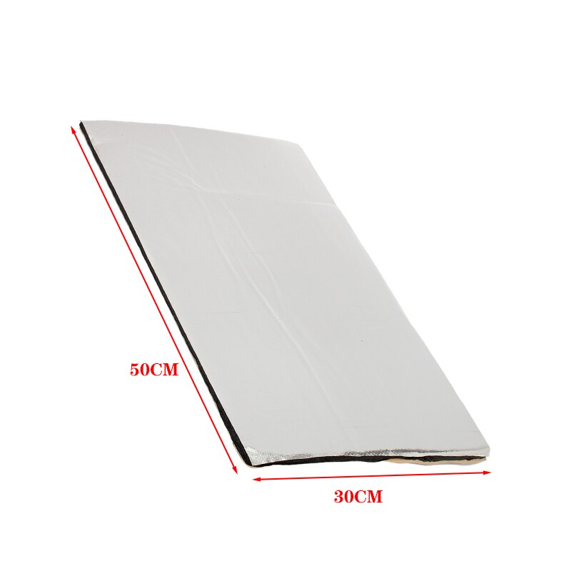 12 stuks 30 x 50cm 5mm zelfklevende auto geluidsisolerende katoenen schuimrubberen isolatiematten voor thuis, geluidsabsorberende katoenen anti-geluidsspons