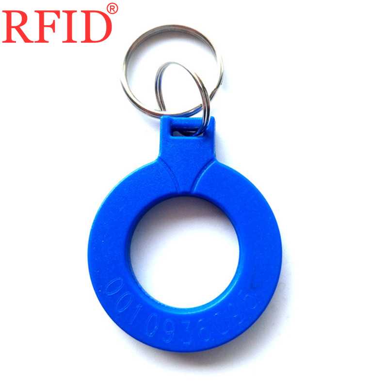 Porte-clés rfid étanche id 125 khz ,  em4100 lectures seules, porte-clés, carte de proximité, puce, badge, jeton, plusieurs couleurs au choix: 1 pièce bleue