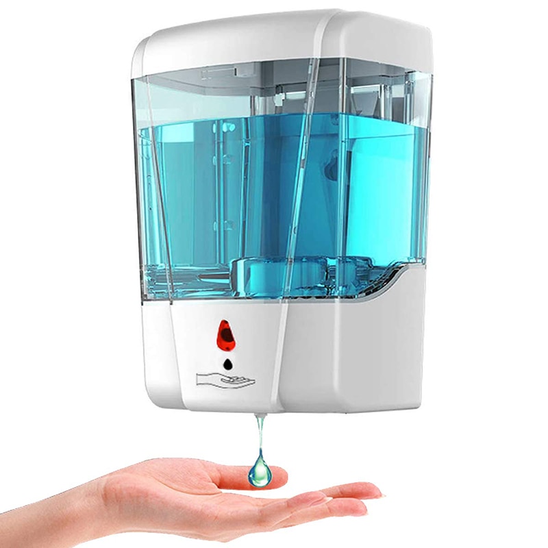 700ml Soap Dispenser Automatic Touchless Sensor Hand Sanitizer Detergent Liquid Soap Dispenser Wall Mounted For Bathroom Kitchen