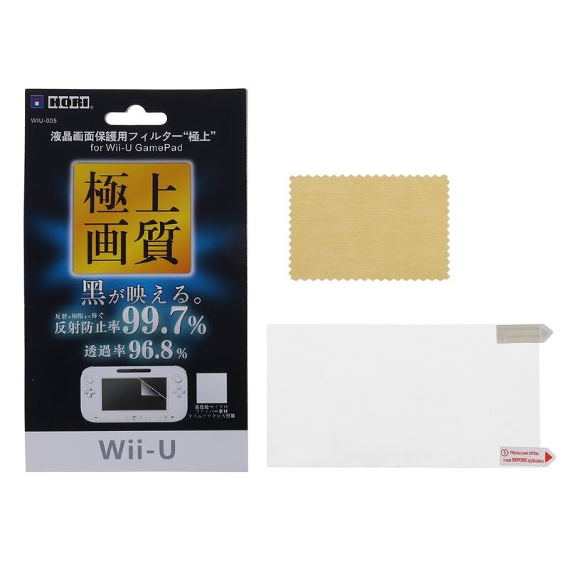 Ultra Clear Beschermende Film Oppervlak Guard Cover Voor Nintendo Wii U Gamepad A9LC