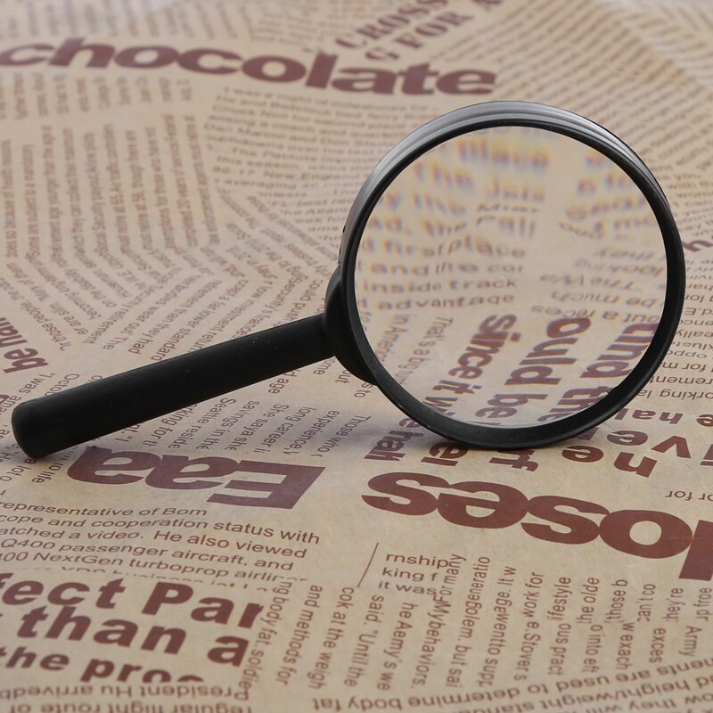 Magnifier 60mm Hand Held Reading 5X Magnifying Loupe Reading Glass Lens
