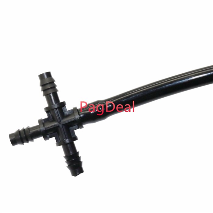 5pcs 8/11mm Hose Connector 4 Way Splitter Connection Garden Irrigation Water Micro Hose Socket Joints