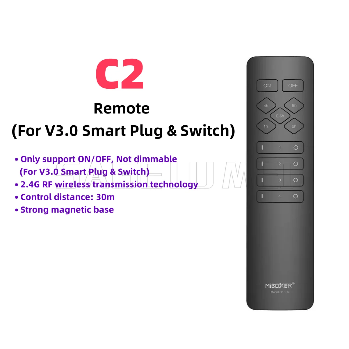 NEUE Miboxer2.4G RF-Fernbedienung C1 C2 C3 C4 C5 C6-Steuerung für dimmbare Farbtemperatur, einstellbares zeitliche Koordinierung, CCT, RGB+CCT, mehrere 4-Zonen: cyan