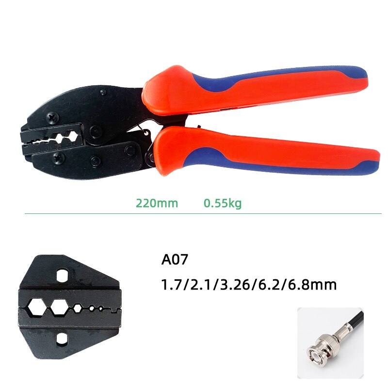 RG316 RG55 RG58 RG59 RG11 Crimping plier coaxial connectors crimping tool fiber optic cable crimp: LY-07