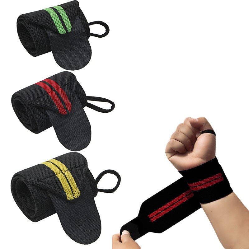 Sport håndled vægtløfter strop fitness gym wrap bandage håndstøtte armbånd 875d