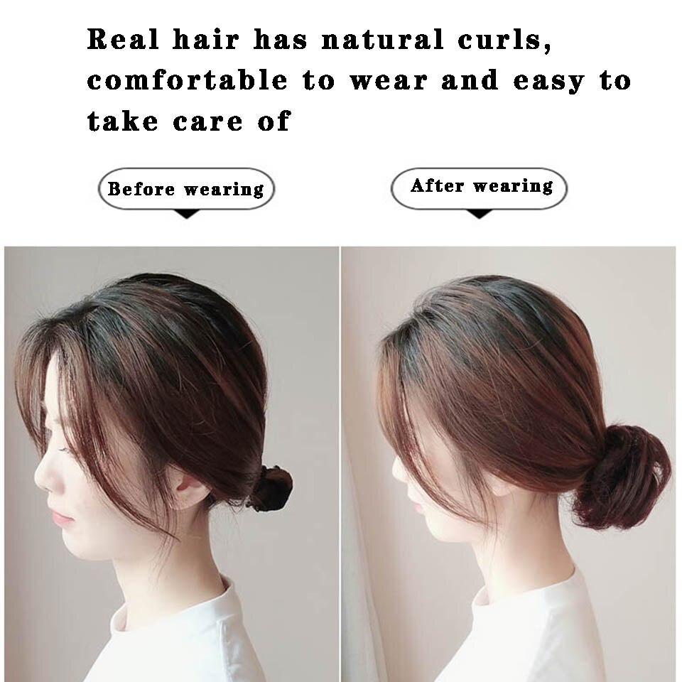 HOUYAN Synthetic bread, curly messy hair, hair braid, wedding hair accessories, suitable for women and children