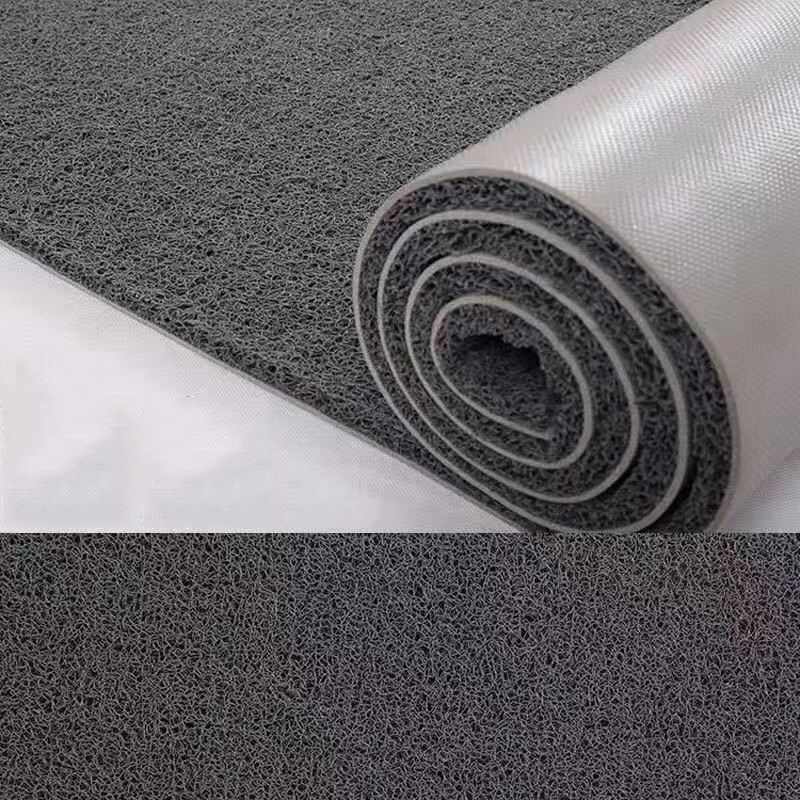 PVC-Drahtring-Antirutschmatte Eingangstür-Bodenmatte wasserdichter rutschfester Gummibodenteppich Außentreppe Gehweg Staubentfernung Bodenmatte: 50x160cm / WHITE