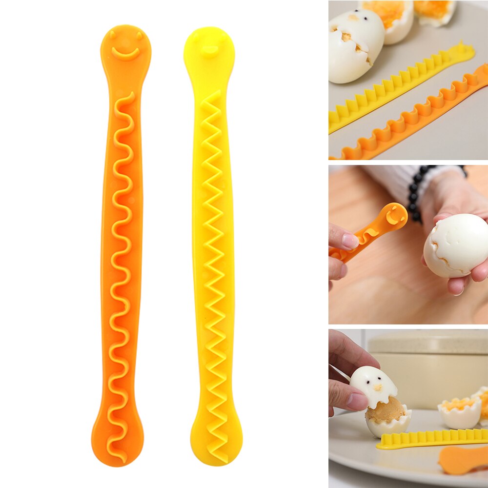 2 Stuks Fancy Cut Eieren Gekookte Eieren Cutter Huishoudelijke Gekookte Eieren Creatieve Tools Bento Cut Bloem Shaper Huis Keuken Accessoires