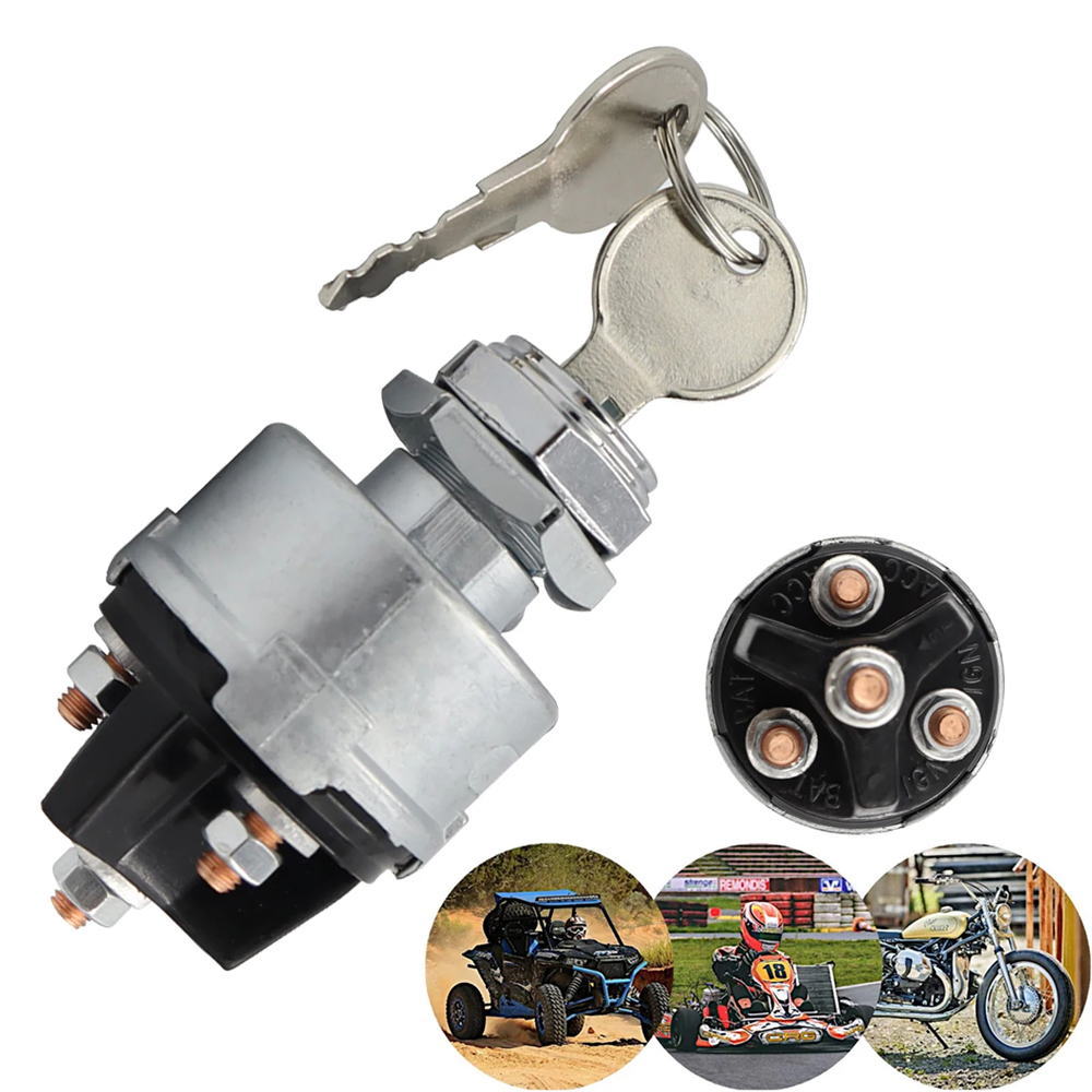 4-Positie Universele Contactsleutelschakelaar 12V Acc/Off/Ign Start Voor Tractor Heftruck Tuning Truck Auto Gereedschap