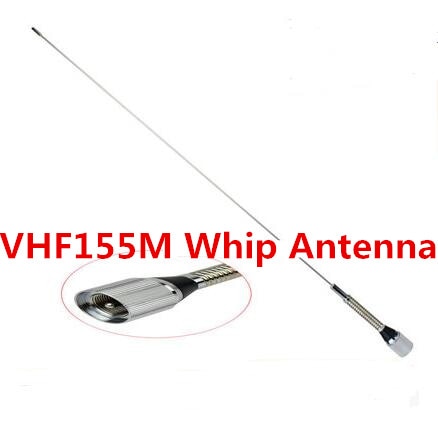 VHF 136-174M mobiele radio sprietantenne 1/4 wave VHF 155m voertuig lente zweep antenne