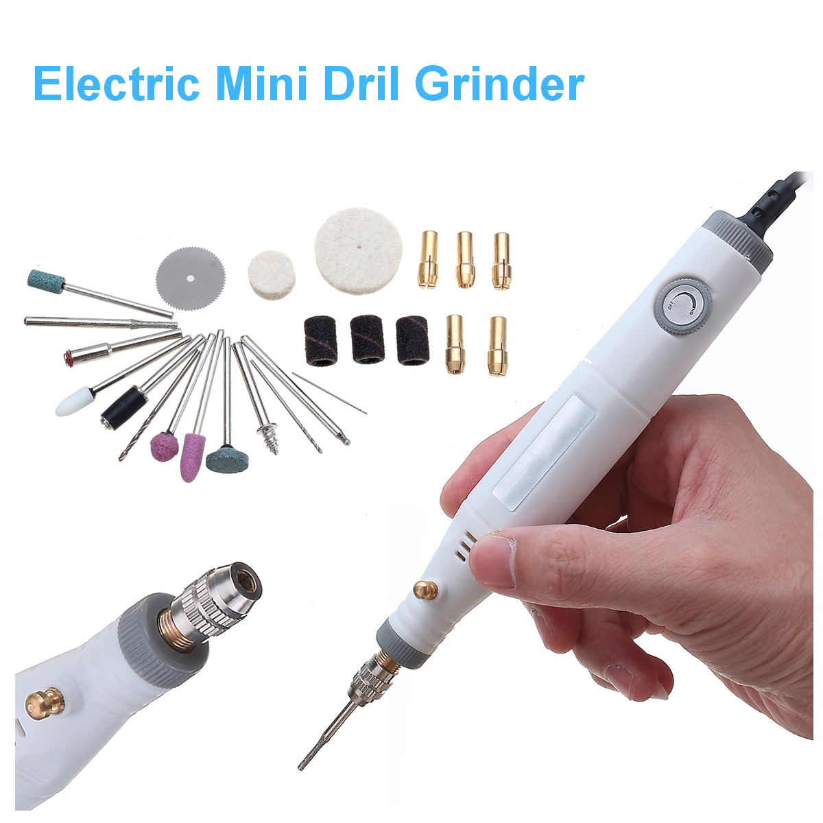 18 W Universele Mini Elektrische Boor Kit Variabele Snelheid Grinder Polijstmachine Eectric Grinder Pen Graveren Pen diy Hand Tool 220 V/110 V