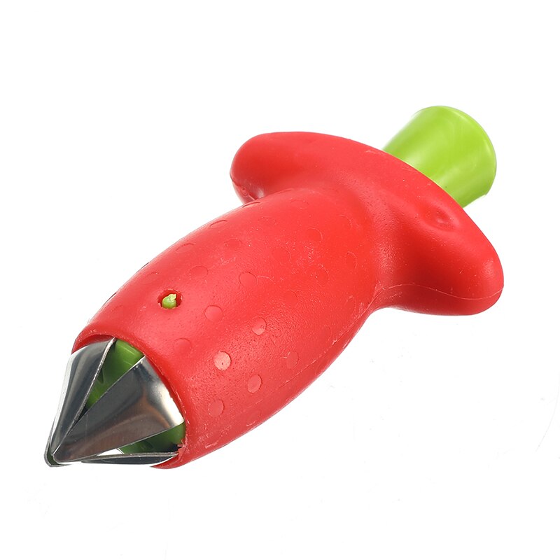 Tallo de fresa con hojas de baya, extractor de gemas, cortador de frutas, herramienta de cocina manual