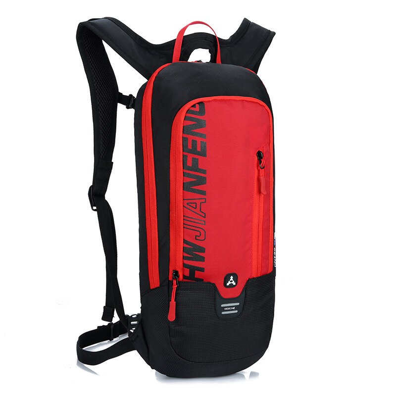 Waterdichte fietsrugzak 6l heren dames mtb mountainbike waterzak nylon fietsen wandelen kamperen hardlopen hydratatie rugzak: Rode kleur