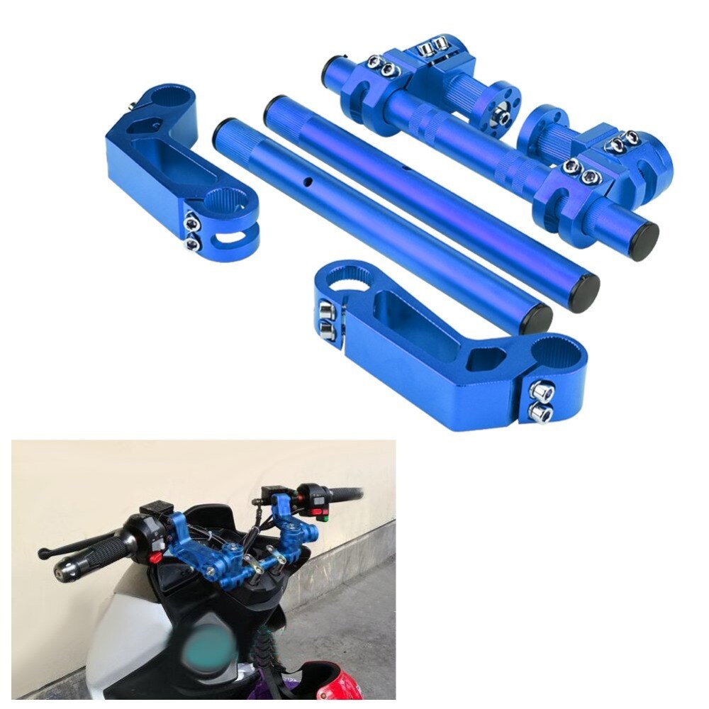 Guidon réglable de moto 7/8 &quot;22mm CNC en aluminium, système de barre de poignée amovible pour Motocross Scooter 125cc pour Pit Bike Dirt Bike