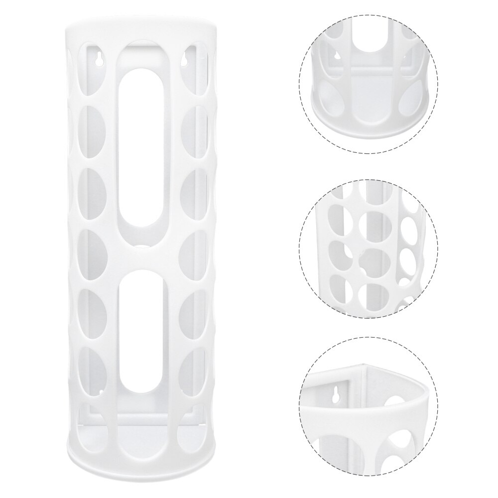 Vinyl Roll Storage 14-Holes Vinyl Storage Rack for Craft Wrapping Roll Paper: White