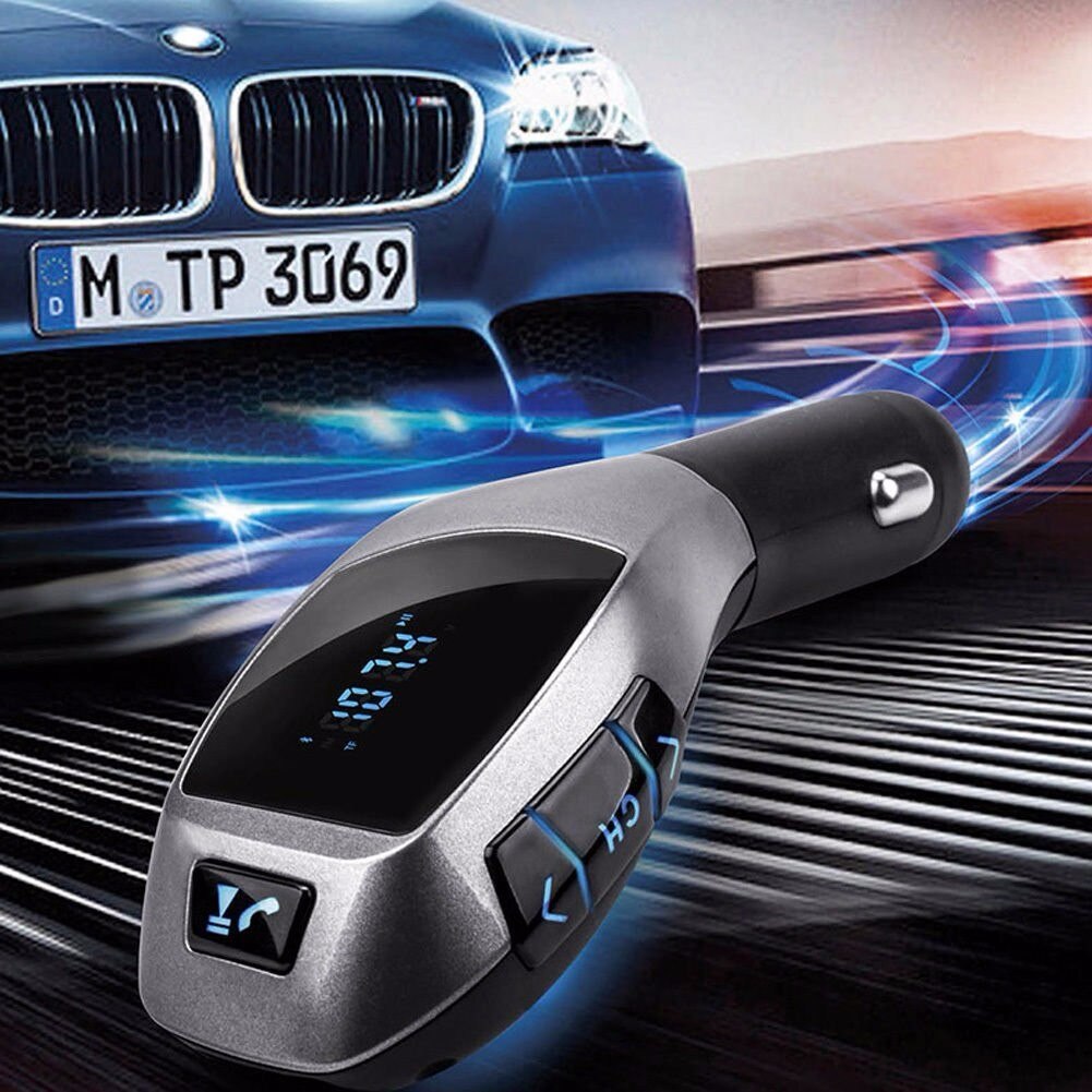 Draadloze Bluetooth V3.0 + Edr Klasse 2 Lcd MP3 Speler Auto Kit Sd Mmc Fm-zender Modulator Dual Usb Charger sigarettenaansteker