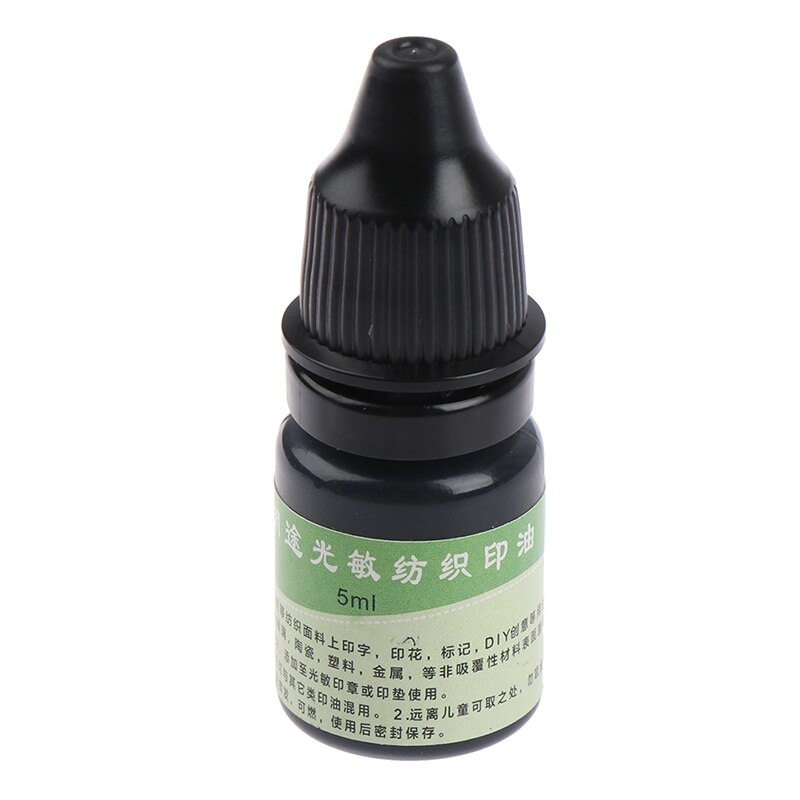 Tinta textil impermeable para estudiantes y niños, sello de nombre, impresión en ropa, lavado, 1 unidad, 5ml: BK