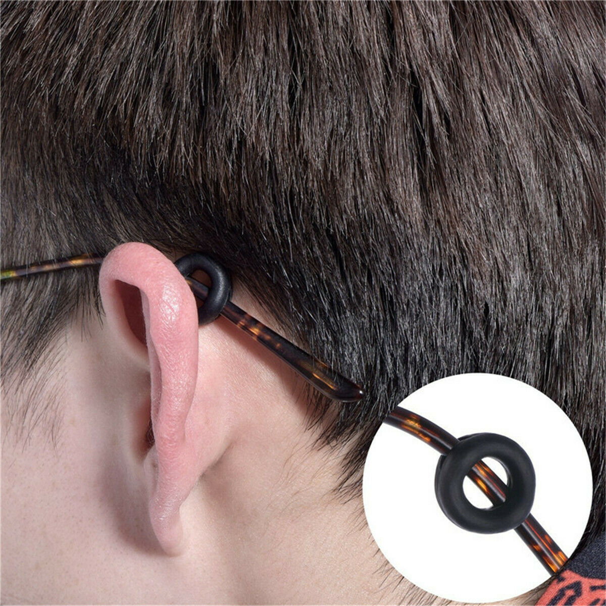 10 paia di punte per il tempio degli occhiali supporto per manicotto supporto antiscivolo in Silicone occhiali elastici gancio per l&#39;orecchio specchio per gambe accessori per occhiali