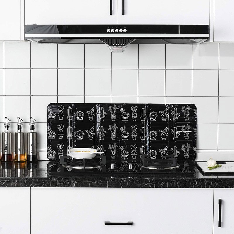 1pc køkkenudstyr olie stænkskærme aluminiumsfolie plade gas komfur stænksikker baffel hjem køkken madlavning specialværktøjer