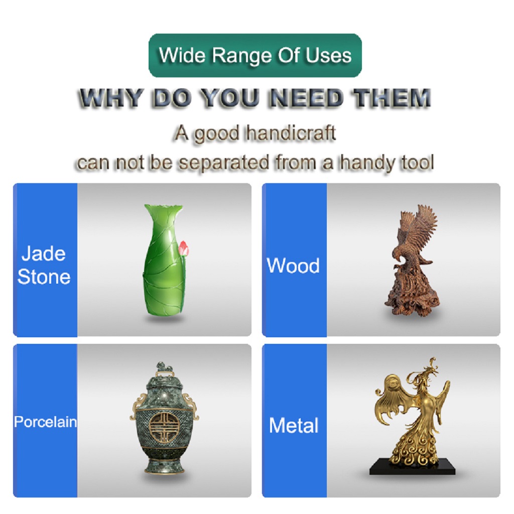 1 Uds. Lima plana de diamante con forma cónica para moler molde recortar herramientas manuales DIY CF402/404/406/408 150 # 200 # 400 #