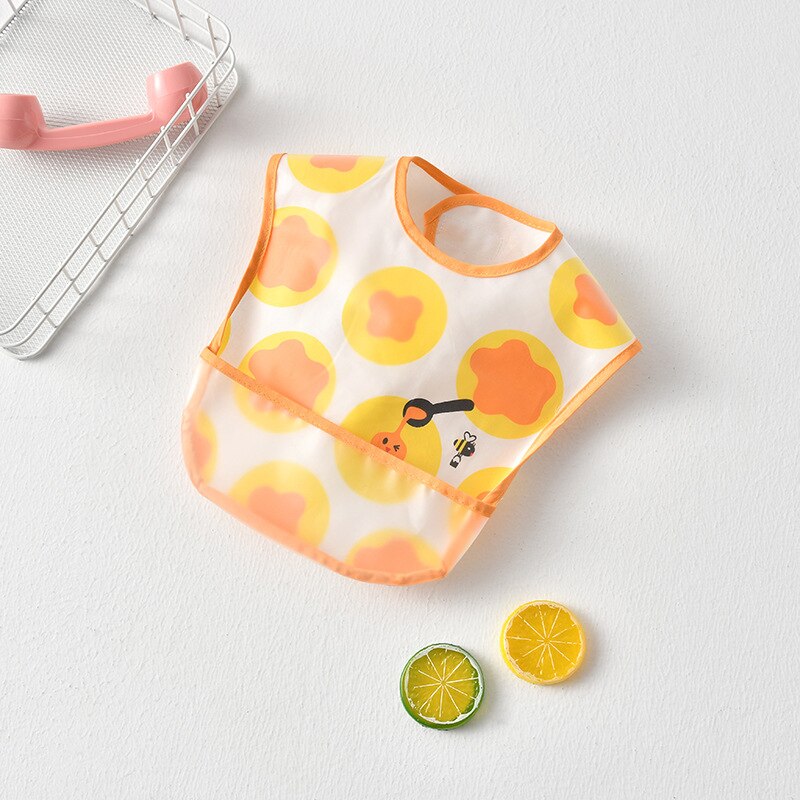 Baby Bibs Cotton EVA Waterproof Lunch Feeding Bibs Baby Cartoon Feeding Burp Cloths Children Baby Apron Babador Bandana: 1