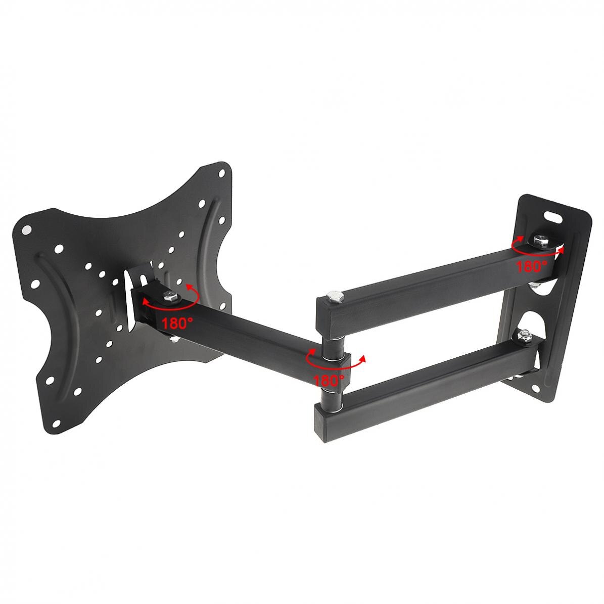 35KG Adjustable TV Wall Mount Bracket Flat Panel TV Frame 15 Degrees Tilt with Level for 14 - 42 Inch LCD LED Monitor Flat Pan