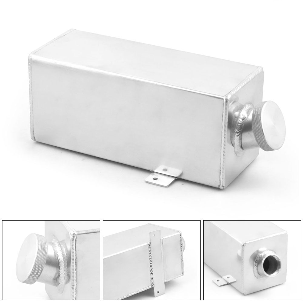 Universal 1.75 Litre Water Tank Polished Alloy 1.75L Washer Bottle Water Injection TT102062