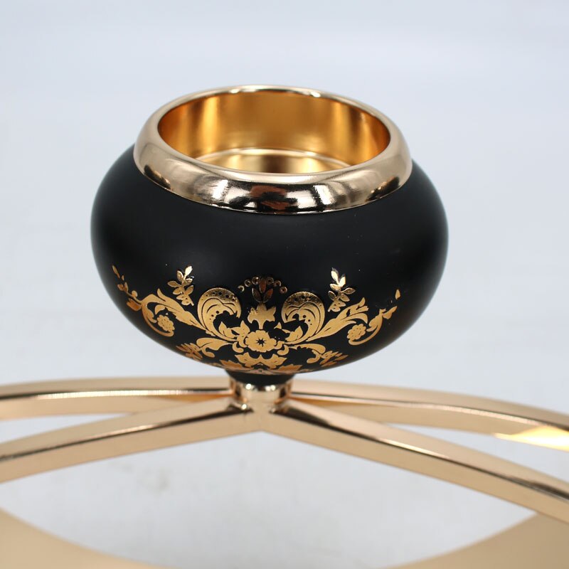 Halloween Candles 3-Candle Metal Candelabra Candlestick Holder For Formal Events B 1439644