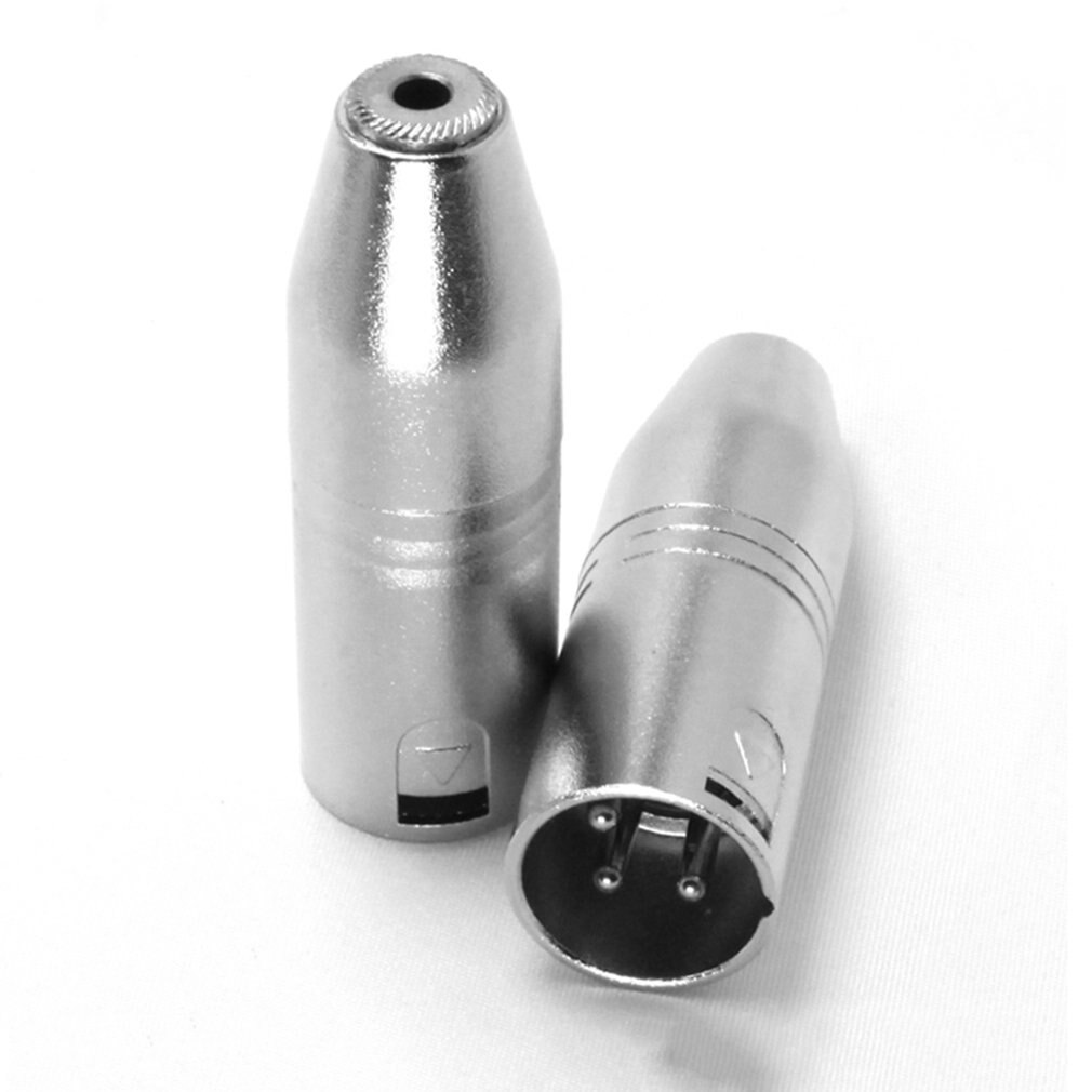 3.5mm Microphone Cable Connector Male Plug Female Jack 3 Pin XLR Mic Adaptor Portable Electronics Accessories