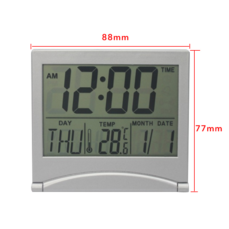1 stk projektion vækkeur med vejrstation termometer dato display digital ur usb oplader udsættelse led projektion: Lille