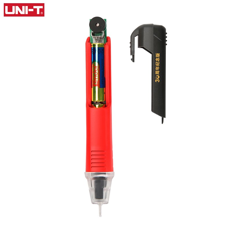 Lápiz eléctrico UNI-T UT12D, 24V-1000V, sin contacto, indicador de detección de voltaje CA, probador de voltímetro