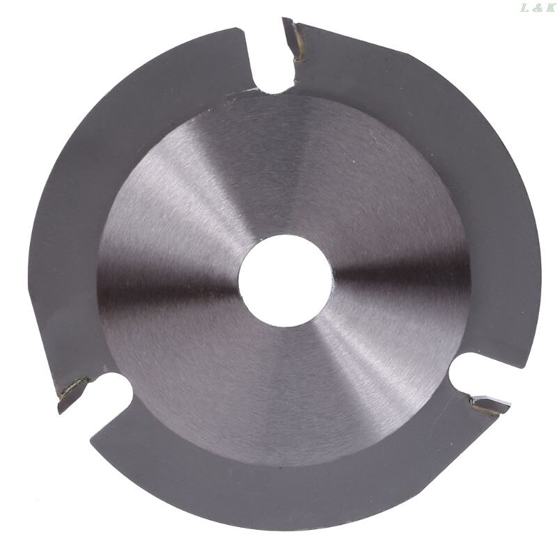 Woodworking Blade for Angle Grinder Disc for Wood Carving Cutting Shaping with 3 Teeth 7/8'' Arbor 5 Inch 125mm
