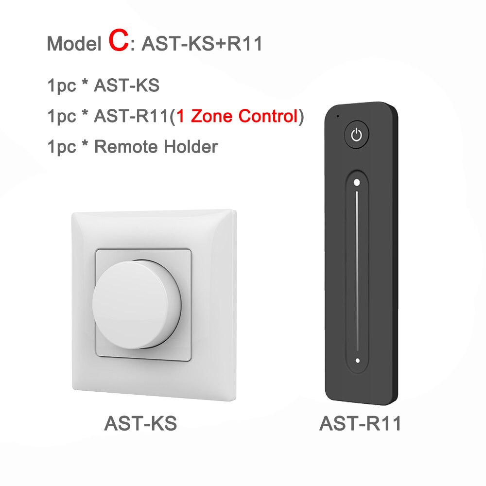 Triac Led Dimmer 220V Draadloze 2.4G Rf Afstandsbediening Wifi Smart Knop Triac Dimmer Wall Mount Lichtschakelaar Voor AC110V 230V Led Lamp: Model C