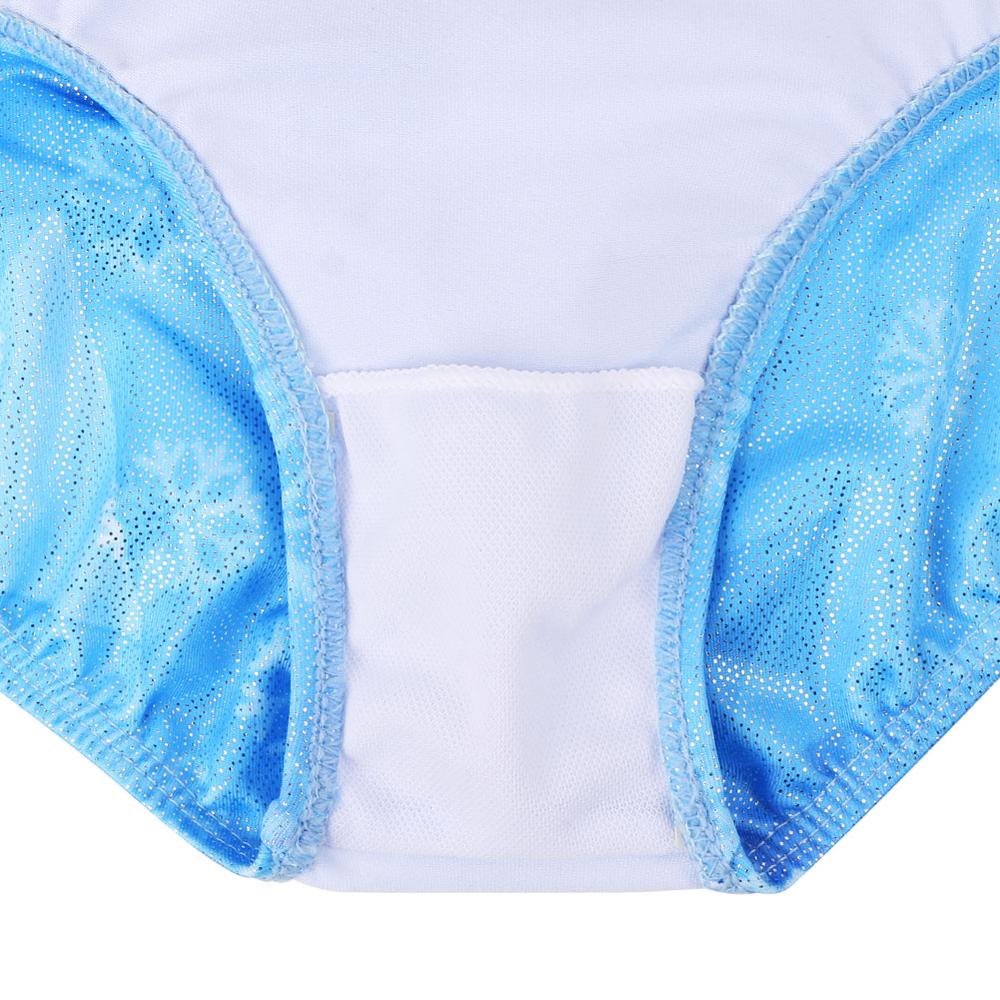 BAOHULU Girls Ballet Leotard Kids Sleeveless Gymnastics Leotard Print Snowflake Sequins Bodysuit Ballet Dance Wear for Children