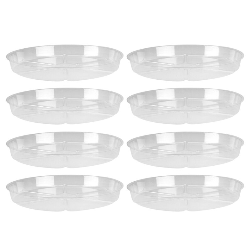Clear Plastic Garden Plant Saucers Water Drip Tray Base Indoor Outdoor Flower Pot Holder Storage Plate Dish Planter G2AB