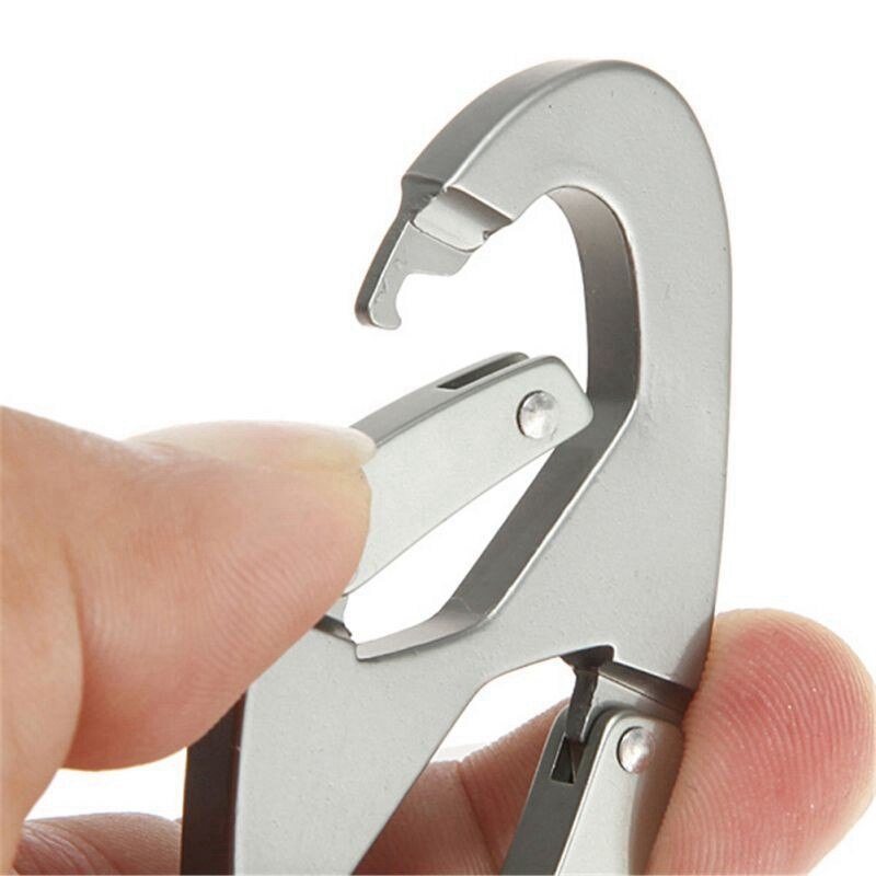 5pc karabijnhaken van aluminiumlegering, sleutelhanger, karabijnhaken, outdoor kampeeruitrusting, klimuitrusting, wandelsportaccessoires