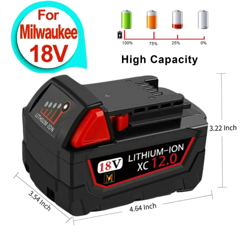 18V für Milwaukee m18 xc Ersatz-Lithium batterie 48-11-310 48-11-3100 48-11-3100 48-11-3100 48-11-22 400-22 400-20 411-22
