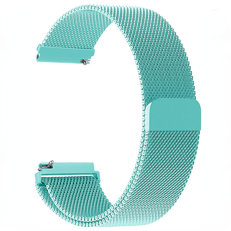 Banda milanesa de 20mm/22mm para Amazfit GTS/2/2e/3/4/GTS2 Mini/GTR 42mm/47mm/GTR2/3/4/Pro stratos pulsera de Metal Amazfit bip