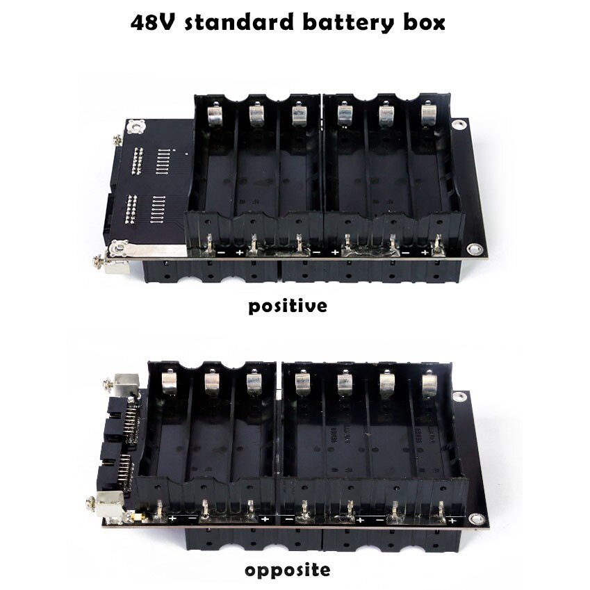 14S 13 S 48V Power Muur Batterij 13 14 Cellen Batterij Doos Li-Ion Lithium 18650 Lipo Bms pcb 20A 45A Bescherming Boord: 13S standard Box