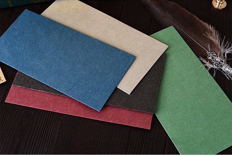 3PCS/PACK Kawaii Simple Solid Color Retro Paper Envelope Vintage Envelopes For Card Wedding Party Scrapbooking Papeleria sl1183
