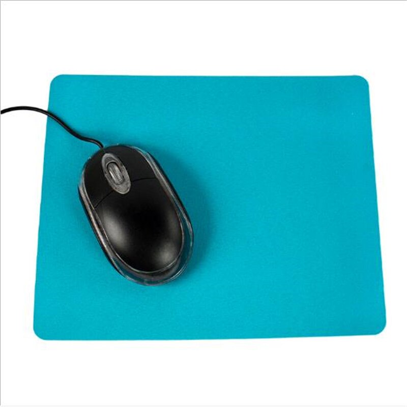 8 kleuren Anti-Slip Rubber Muismat Kantoor Computer Bureau Mat Laptop Kussen Muismat Gaming Muismat: light blue