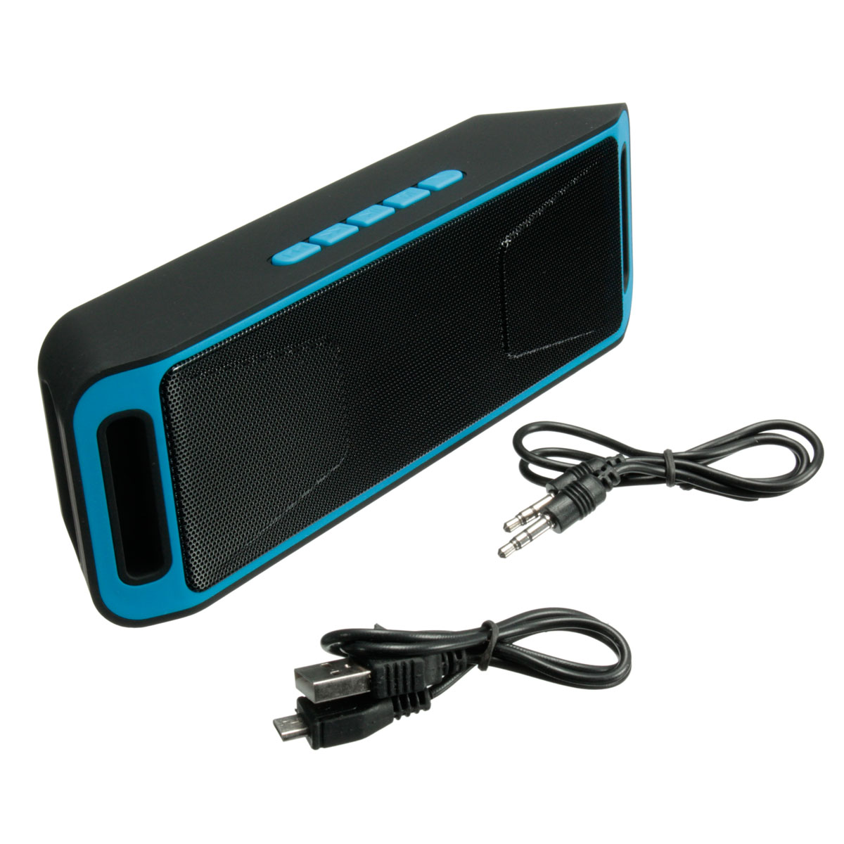 Mini bluetooth högtalare utomhus vattentät bärbar högtalare ljudbox musikpelare trådlös högtalare subwoofer hd bas stereo: Blå