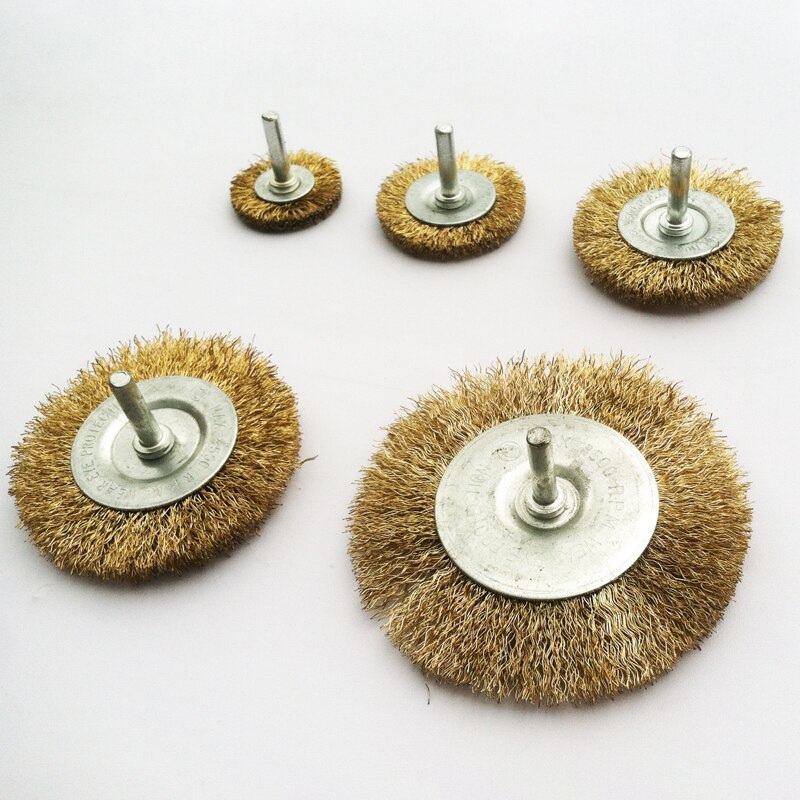 Mola per rimozione ruggine/mola per filo d'acciaio/spazzola per lucidatura/impostato di spazzole per trapano elettrico/rimozione della ruggine in metallo