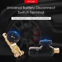 Batterij Disconnect Switch Top Mount Knop Afgesneden Master Kill Terminal Negatieve Klem Adapter forCar Voertuig Truck Boot