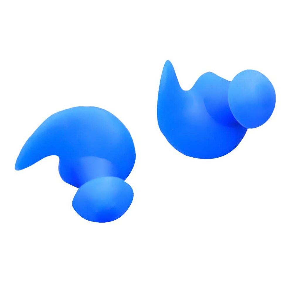 6 par bløde ørepropper miljømæssig silikone vandtæt støvtæt ørepropper dykning vandsport svømning tilbehør: Blå