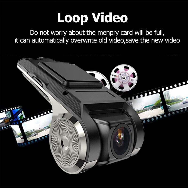 USB DVR Dash Camera Night Vision Driving Recorder Camera Car Video Recorder Electronics G-Sensor for Photography Auto