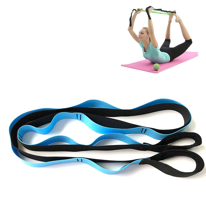 Yoga Stretch Strap Belt Yoga Physical Therapy Training Waist Leg Yoga Strap With Multiple Grip Loops Resistance bands